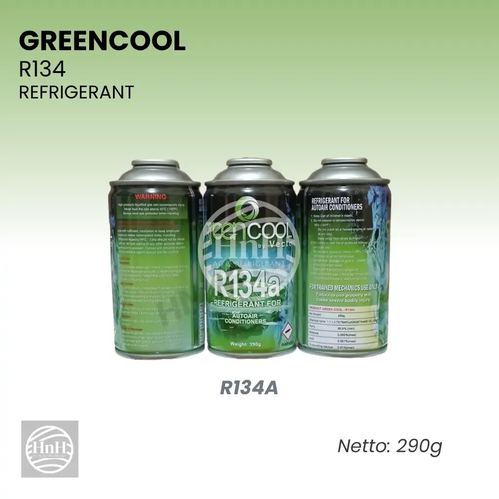 Freon R134a Greencool Refrigerant Kaleng 290g