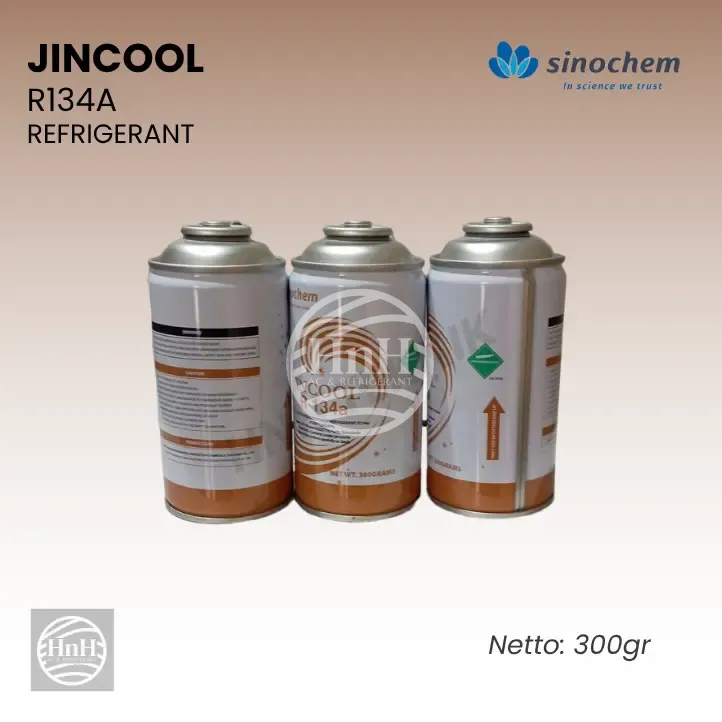 Freon R134a Jincool Refrigerant Kaleng 300g