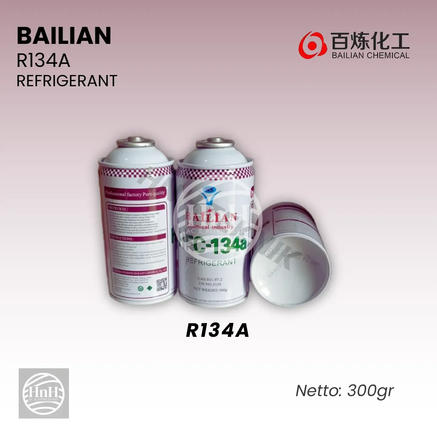 Freon R134a Bailian Refrigerant Kaleng 300g