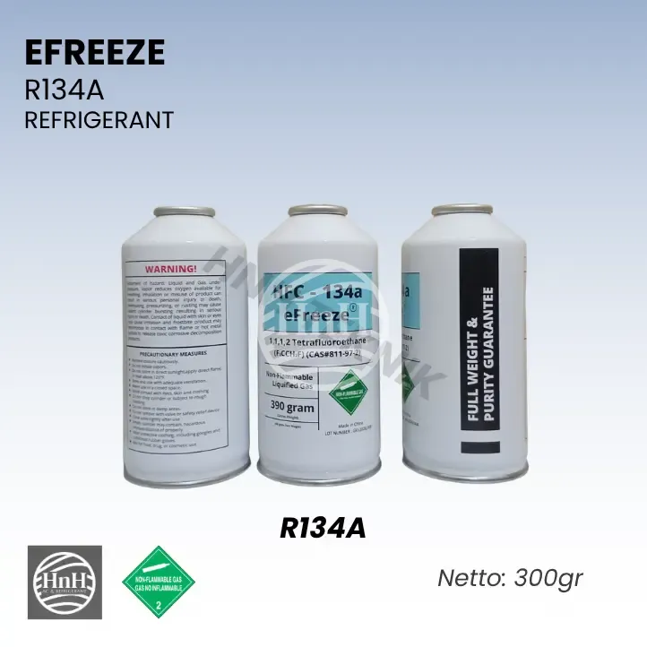 Freon R134a E-Freeze Refrigerant Kaleng 390g